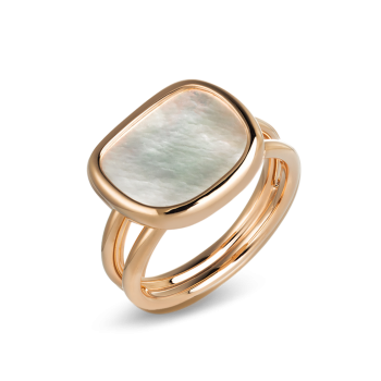 RING MOTHER-OF-PEARL BLACK JADE